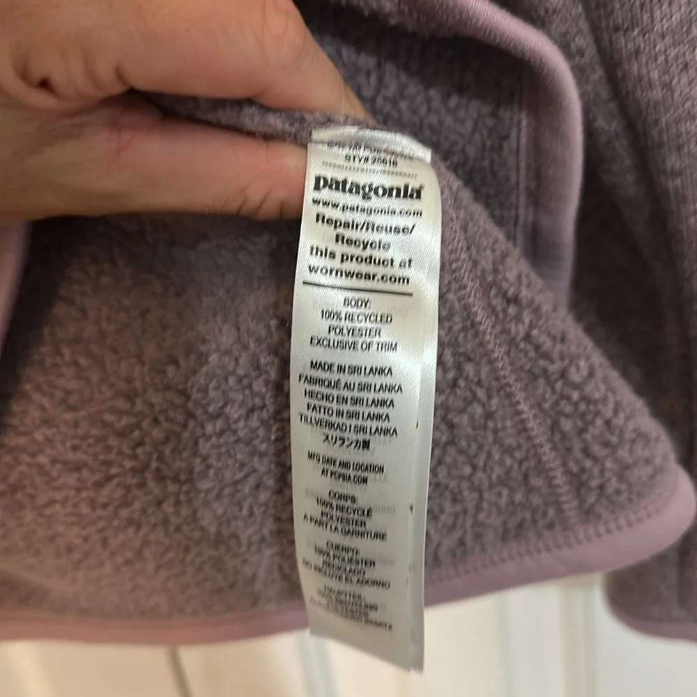 Patagonia Purple Quarter-Zip Pullover - Picture 4 of 5